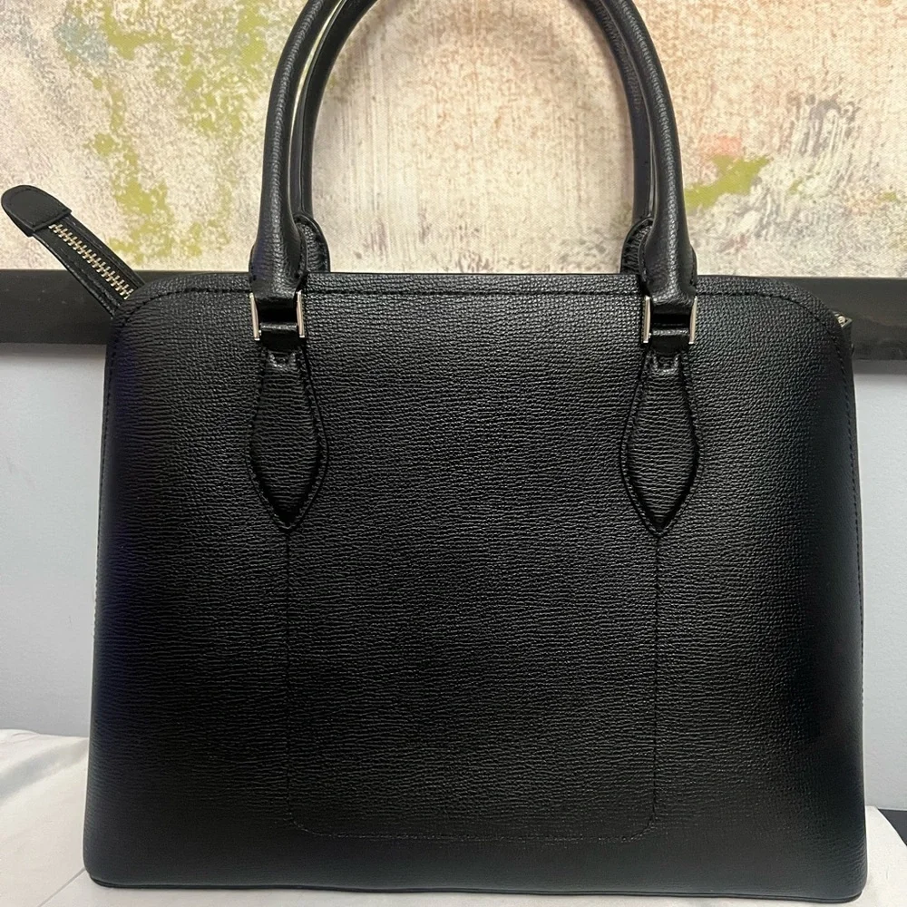 Kate Spade Darcy Black Leather Tote Bag